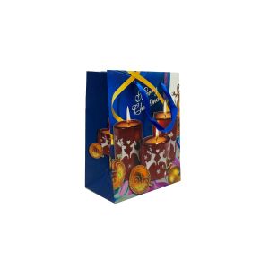 Ukrasna poklon vrećica Božićne svijeće Merry Christmas 23x18x10 cm mala